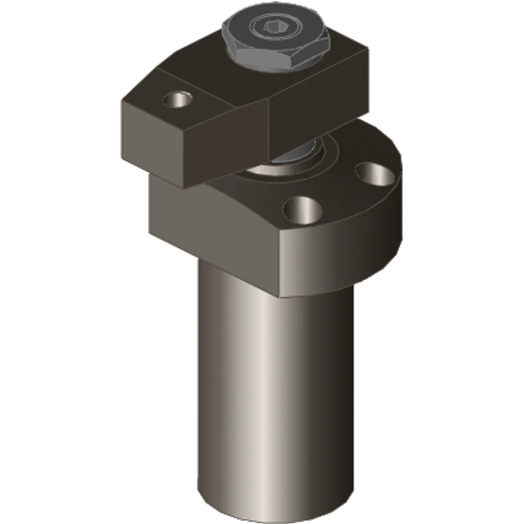 727D50293-2 - Hydraulik-Schwenkspanner, doppeltwirkend, Fußflanschversion, linksschwenkend