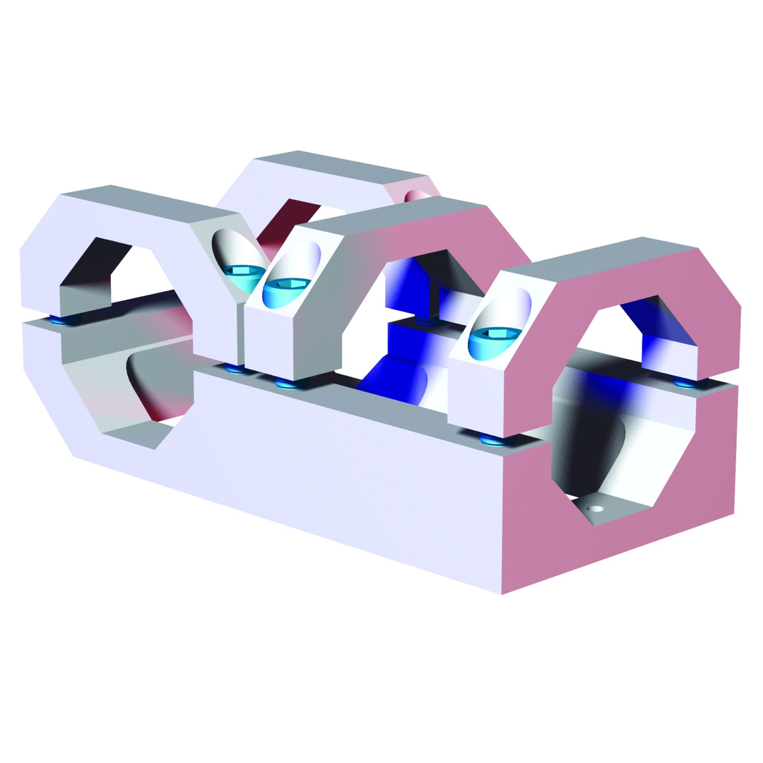TCA-60B-60B-01 - T-Clamp Base, 60mm OCTAGON to 60mm