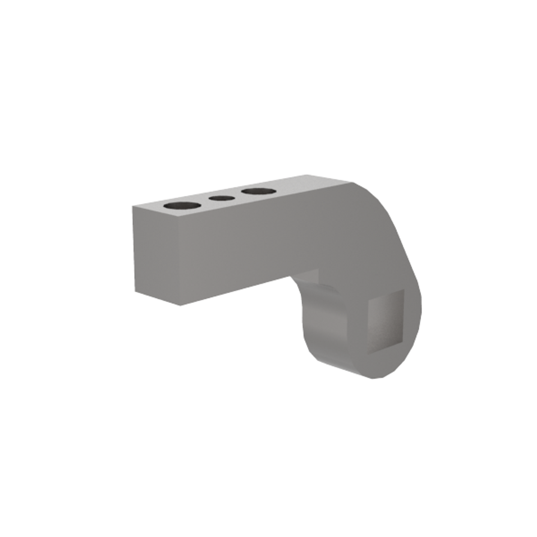 B8JG-1216-1 - Spannarm, seitlich, NAAMS, Länge 90 mm, 11 mm Durchgangsbohrung, mit Befestigungselementen