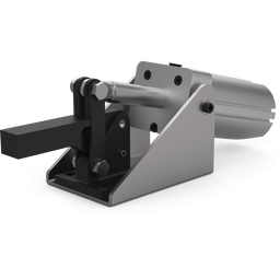 846 - Kraftspanner/Schubstangenspanner, pneumatisch, Kniehebel, Durchflussbegrenzung