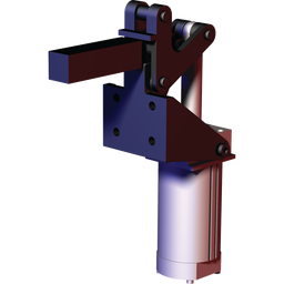 868 - Kraftspanner, pneumatisch, Kniehebel, Montage vertical, Haltekraft 17800N  | DESTACO