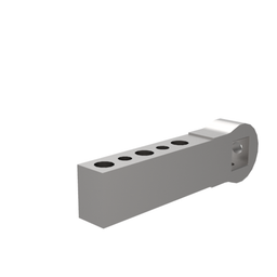 B8JG-1207-1 : Destaco's lateral (NAAMS-style) arms for 82M-3, TCC, and 52H-3E (63mm for D0 Clamp Arm Shaft Option) power clamps are designed with 11mm Thru Hole (8.00 F7 Dowel) and 135mm [5.31”] Arm Length. | DESTACO