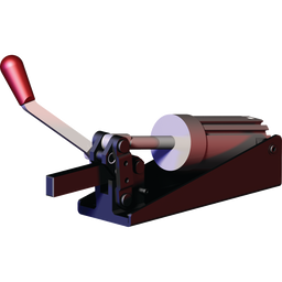 8007-EHR - Kraftspanner, pneumatisch, Kniehebel, langlebig, Anschluss G1/8, Handgriff rechts