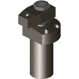 727D32123-5 - Hydraulik-Schwenkspanner, doppeltwirkend, linksschwenkend, Fußflanschversion