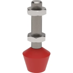 240208-M : Spindel mit Neopren-Kappe, flach - Spannerzubehör