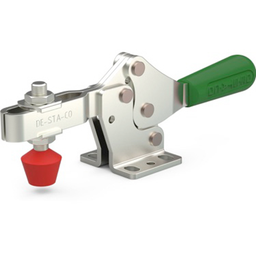 227-U-G - Horizontal Hold-Down Toggle Locking Clamp w/ Green Handle