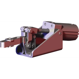 847-S - Kraftspanner/Schubstangenspanner, pneumatisch, Kniehebel, Durchflussbegrenzung