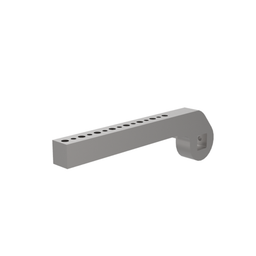 B8JG-1135-1 - Spannarm, seitlich, NAAMS, Länge 305 mm, Durchgangsbohrung 11 mm, mit Befestigungselementen