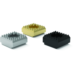 8JD-1027-1 - SINGLE SERRATED, SILVER gripper tip