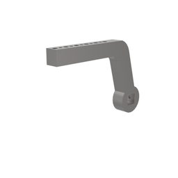 B8JG-1173-1 - Spannarm, seitlich, NAAMS, Länge 245 mm, 11 mm Durchgangsbohrung, mit Befestigungselementen
