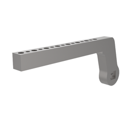 B8JG-1036-1 - Spannarm, seitlich, NAAMS, Länge 285 mm, Durchgangsbohrung 11 mm, mit Befestigungselementen