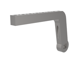 B8JG-1047-1 - Spannarm, seitlich, NAAMS, Länge 255 mm, Durchgangsbohrung 11 mm, mit Befestigungselementen