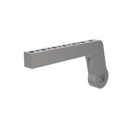 B8JG-1034-1 - Spannarm, seitlich, NAAMS, Länge 225 mm, Durchgangsbohrung 11 mm, mit Befestigungselementen