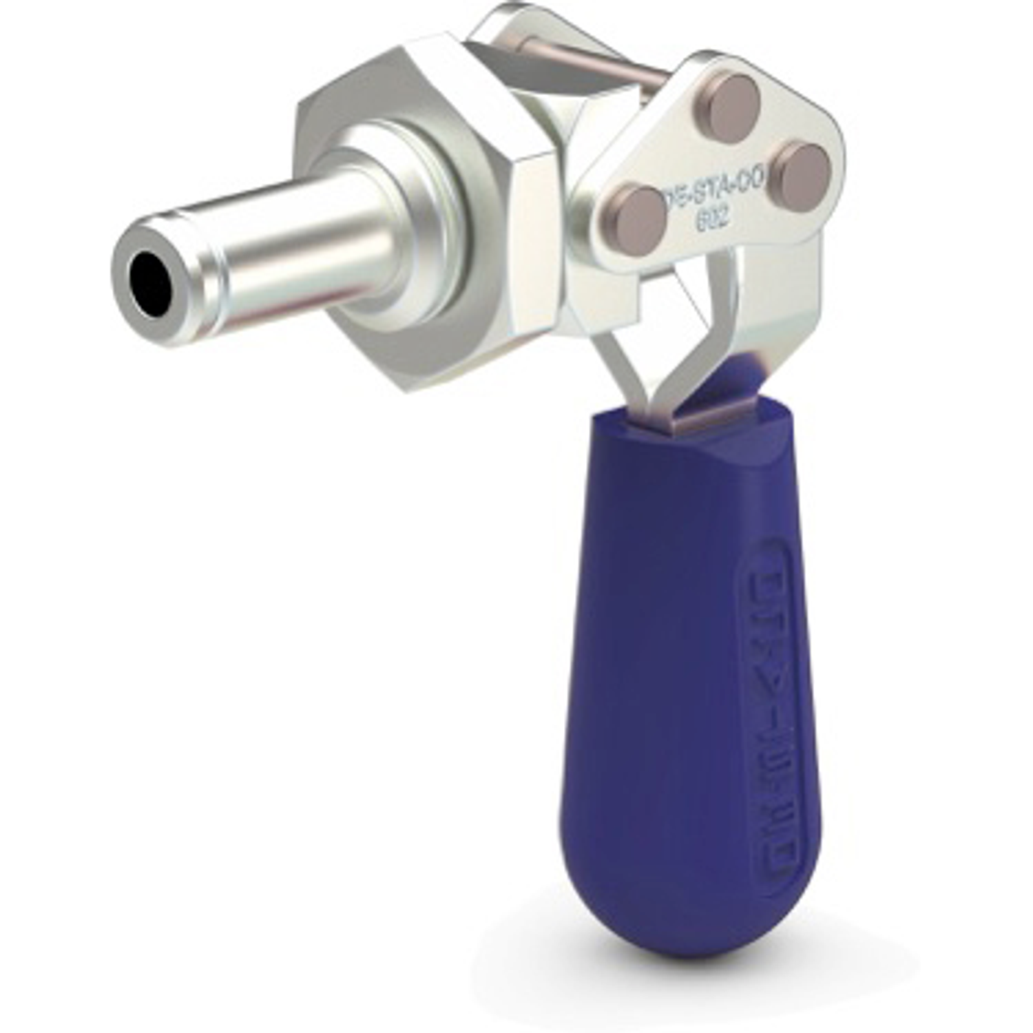 602-MM-B : STRAIGHT-LINE ACTION HANDCLAMP w/ BLUE HANDLE - DESTACO