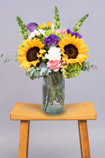 Emocionante / Girasol, Clavel Rosa y Blanco, Hortensia CABOS