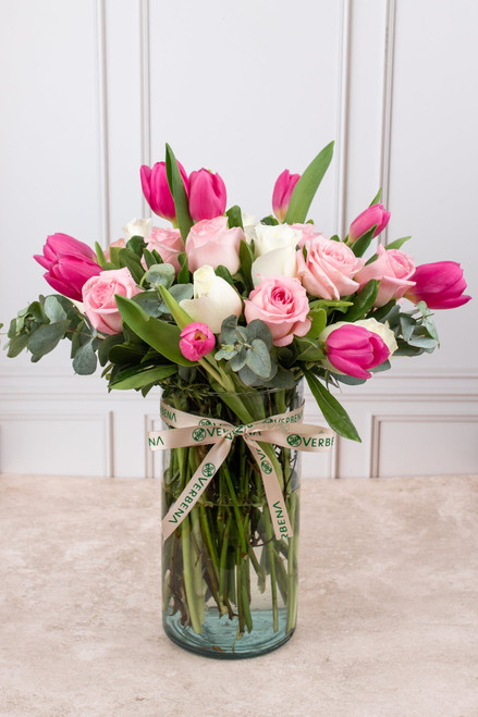 Rosa Holandesa - Tulipán, Rosa Blanca y Rosa Clarita