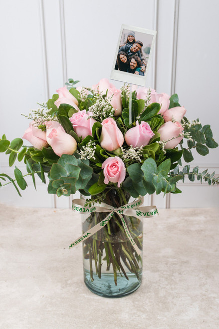 Amanecer - Rosa Clarita con Foto Personalizada CDMX