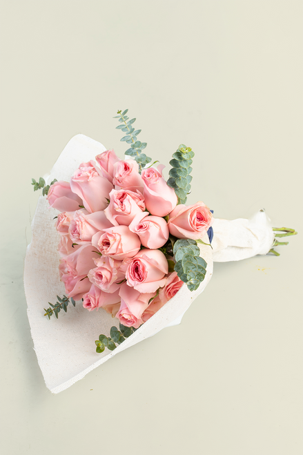 Ramo 30 Rosas Rosas / Envoltura Yute CH/IXT