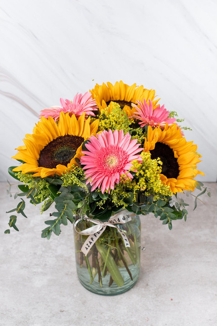 Por Siempre / Girasoles y Gerbera Rosa ENS