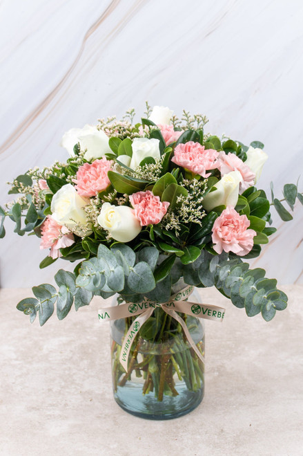 Arabella / Rosa Blanca y Clavel Rosa LEON