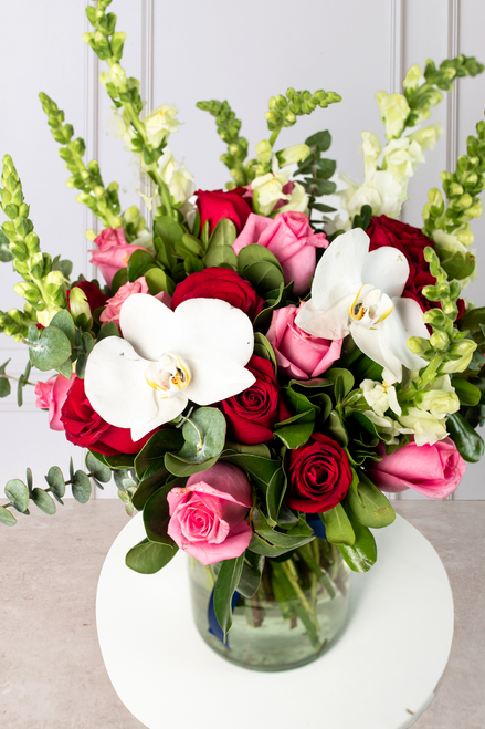 Latido / Arreglo de Rosas Rojas y Rosas con Orquídea Atizapán