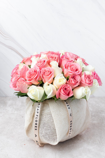 Burbuja de Rosas / Rosas Blancas y Claritas SLP