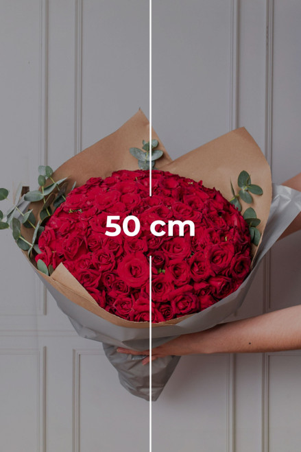 Ramo Buchón / 100 Rosas Rojas TAMPS