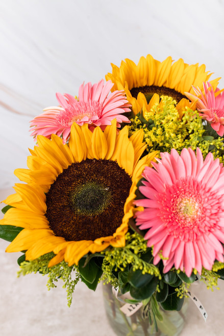 Por Siempre / Girasoles y Gerbera Rosa MER