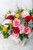 Viva la Vida - Rosa Roja, Rosa Clarita y Clavel Rosa en Pecera