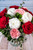Sunday Morning - Peonia Blanca, Rosa Roja y Clavel Rosa