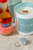 Kit Vela Mirium Light Sapphire - Vino Rosado + Suculenta