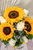 Sol Radiante / 3 Girasoles y Rosa Blanca 21SF (M)