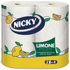 NICKY CARTA CUCINA LIMONE 2 ROTOLI 100 STRAPPI x ROTOLO 2 VELI
