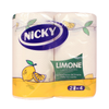 NICKY CARTA CUCINA LIMONE 2 ROTOLI 100 STRAPPI x ROTOLO 2 VELI