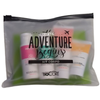 BIOCORE POCHETTE CORPO KIT TRAVEL ADVENTUR 4 PRODOTTI: DOCCIA SHAMPOO, IGIENE INTIMA, CREMA CORPO NUTRIENTE, CREMA MANI. 
