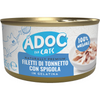 ADOC CATS FILETTI DI TONNETTO e SPIGOLA IN GELATINA 100% NATURALE LATTINA 85 grammi