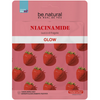 BE.NATURAL MASCHERA VISO IN TESSUTO NIACINAMIDE GLOW SUCCO DI FRAGOLE