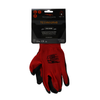 TECHNO SAFE GUANTI DA LAVORO PALMO IN LATTICE POLSINO ELASTICIZZATO TAGLIA 8 COLORE ROSSO/NERO
