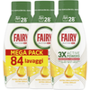 FAIRY PLATINUM GEL LAVASOVIGLIE 3 X ACTIVE POWERS EXTRA BLILLANTEZZA 28 LAVAGGI 504 ML x 3 PEZZI