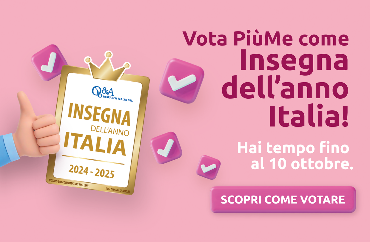 Vota PiùMe insegna dell'anno Italia 2024
