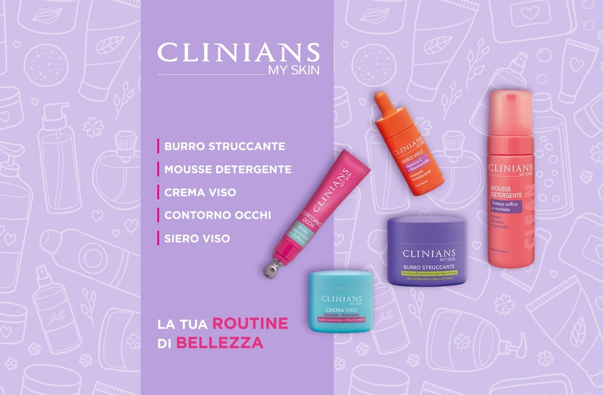 CLINIANS MY SKIN, LA BEAUTY ROUTINE IN 5 STEP. 