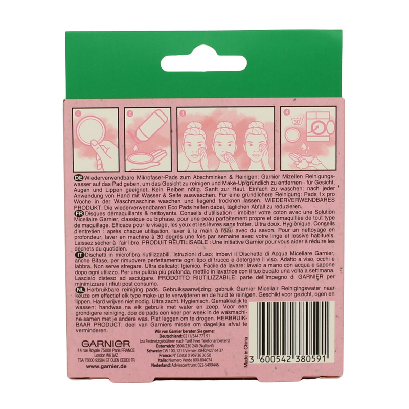 2 Dischetti Struccanti Lavabili In Microfibra – Riutilizzabili, Ecologici, Rimuovono Trucco Ostinato, Per Tutti I Tipi Di Pelle, Con Sacchetto In Rete E Gancio A Ventosa (Nero + Rosa)