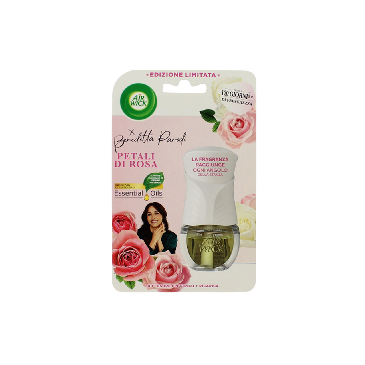 AIRWICK DIFFUSORE ELETTRICO COMPLETO + RICARICA PETALI DI ROSA