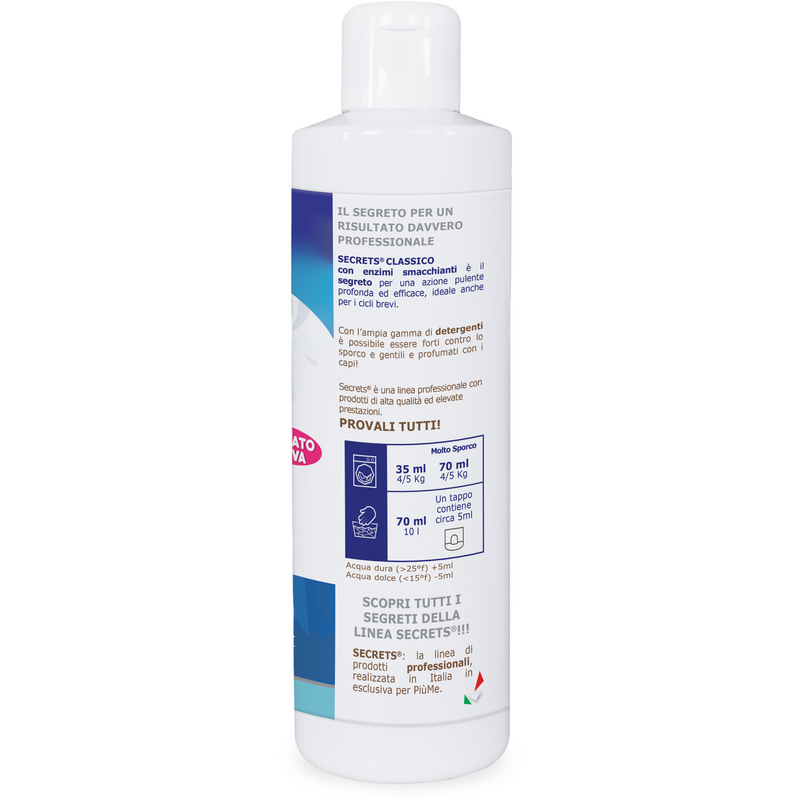 SECRETS DETERGENTE BUCATO CICLI BREVI CLASSICO 6 TRATTAMENTI 235 ML - PiMe