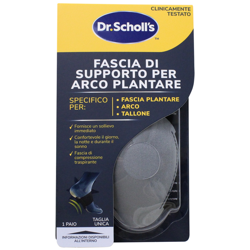 Scholl Solette Per Sostegno Arco Plantare FASCIA DI SUPPORTO ARCO