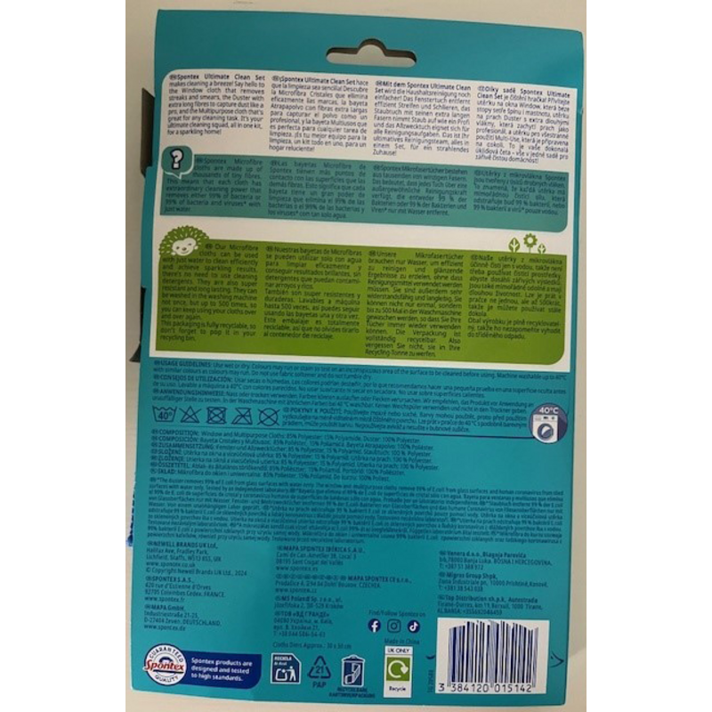 Spontex Magic Effect - Set di 2 panni in microfibra assorbenti, senza aloni | Leroy Merlin
