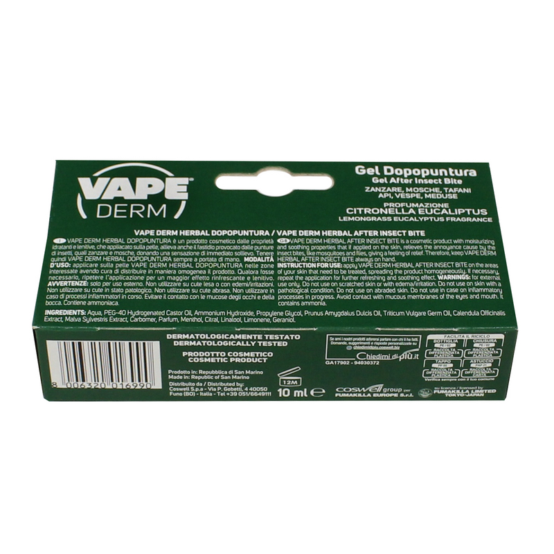 VAPE DERM HERBAL DOPOPUNTURA PENNA GEL 10 ML - PiMe