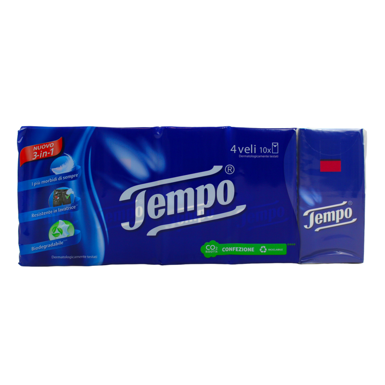 TEMPO FAZZOLETTI 10 PACCHI x 9 FAZZOLETTI PELLI SENSIBILI - PiùMe