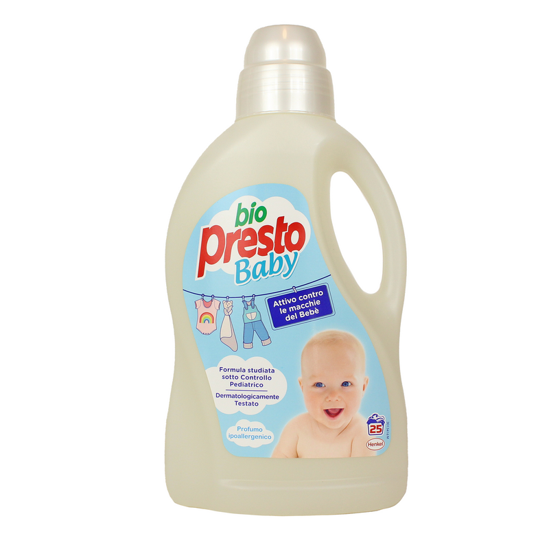 BIO PRESTO BABY DETERSIVO BUCATO A MANO E LAVATRICE LIQUIDO CAPI