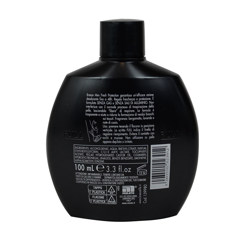 BREEZE Deo Roll-On Mediterran | 48h Frische Ohne Aluminiumsalze – Mit Bergamotte & Zedernholz